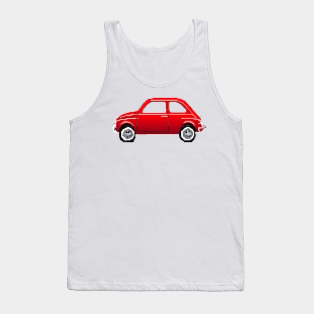 Fiat 500 pixelart Tank Top by Reujken